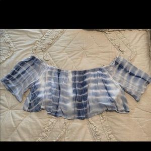 Tobi Off The Shoulder Crop Top